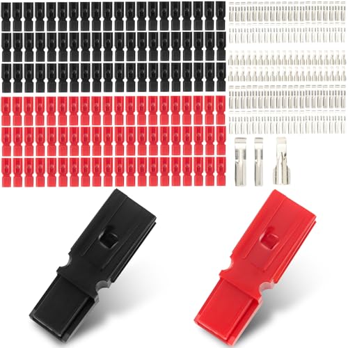 BOXOB 240 Pcs 15/30/45A Power Pole Connectors Assortment Kit, Waterproof Quick Disconnect Powerpole Connectors Electrical Connector Assortment Quick Disconnect Modular Battery Terminal