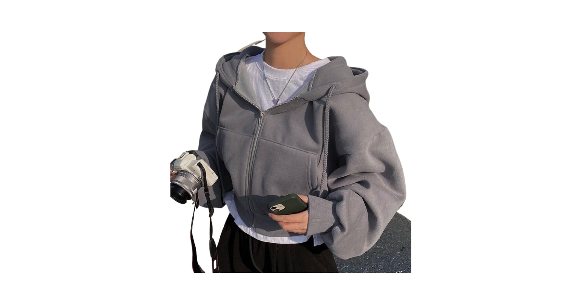 トップス kiitos.m YUNZSXJY Womens Y2K Sweatshirt Zip Up Hoodies Long Sleeve
