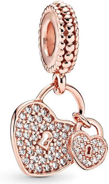 9 Pack Silver Bead Charms for Pandora Bracelets and Necklaces Charm for Woman， Dangle Pendant Beads Set - Image 3