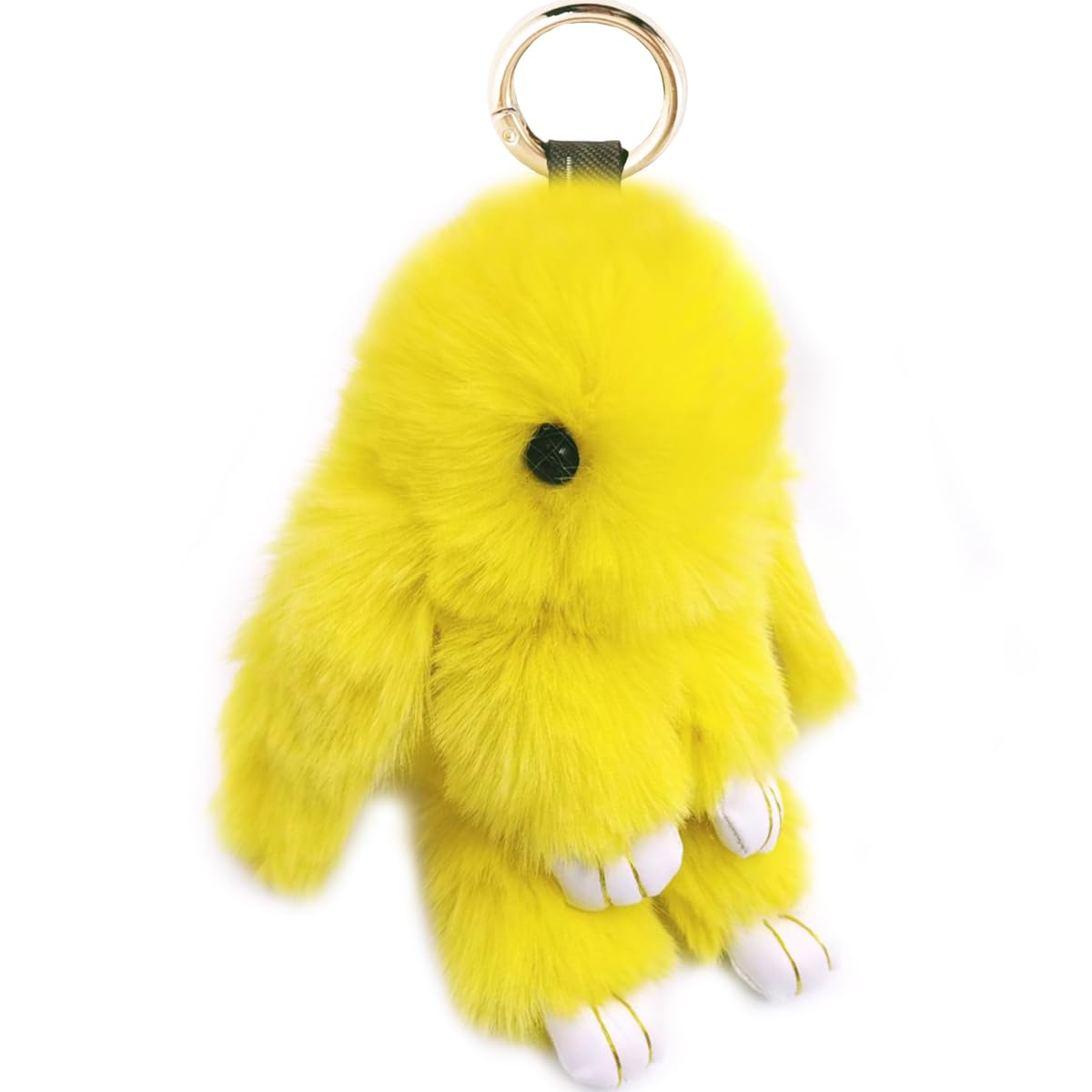 jtkdxqs Soft Cute Bunny Keychain Car Handbag Keyring Artificial Rabbit Fur Key Ring for Women