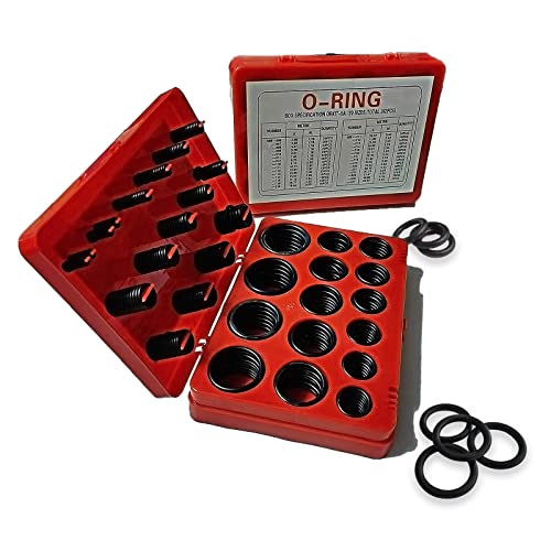 O-Ring Combo Kit 30 Sizes 382 Pieces Nitrile NBR Suitable for Faucet Pipe Repair, Hydraulic Mechanical Maintenance, Gas, Pressure Washers