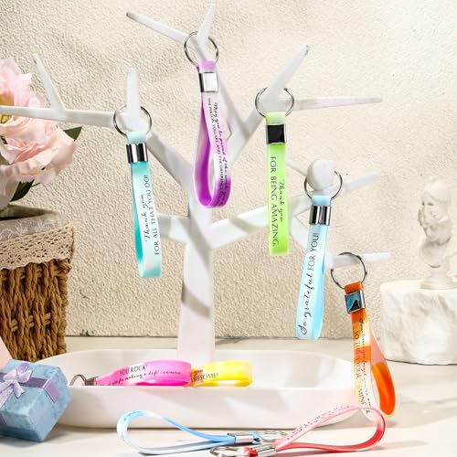 Image of Nosiny 30 Pcs Keychain Appreciation Gift Bulk Back to School Teacher Employee Coworker Inspirational Thank You for Office
