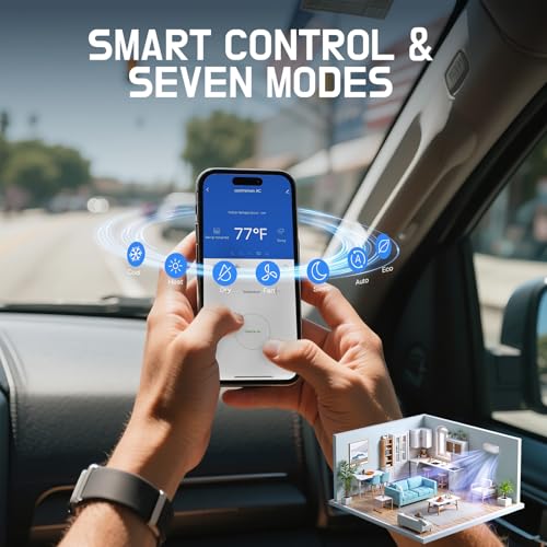 Image of Upstreman 12000 BTU Mini Split AC Heating System, 20 SEER2 230V Mini Split Air Conditioner, Pre-Charged Heat Pump Ductless Inverter System, Up to 750 Sq.Ft, WiFi Control, with Mounting Bracket