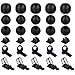 XITAER Clip di Cavi, 30 pezzi Organizer Cavi, Raccogli Cavi, Sistema di Gestione del Cavo con Adesivo Robusto per TV PC Laptop Casa Ufficio, Nero