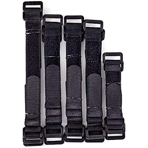 WINTEX Reusable Cable Ties - pack of 25 hook and loop cable organisers - tidy wrap hook and loop cable ties, tidy wires and cables Cover