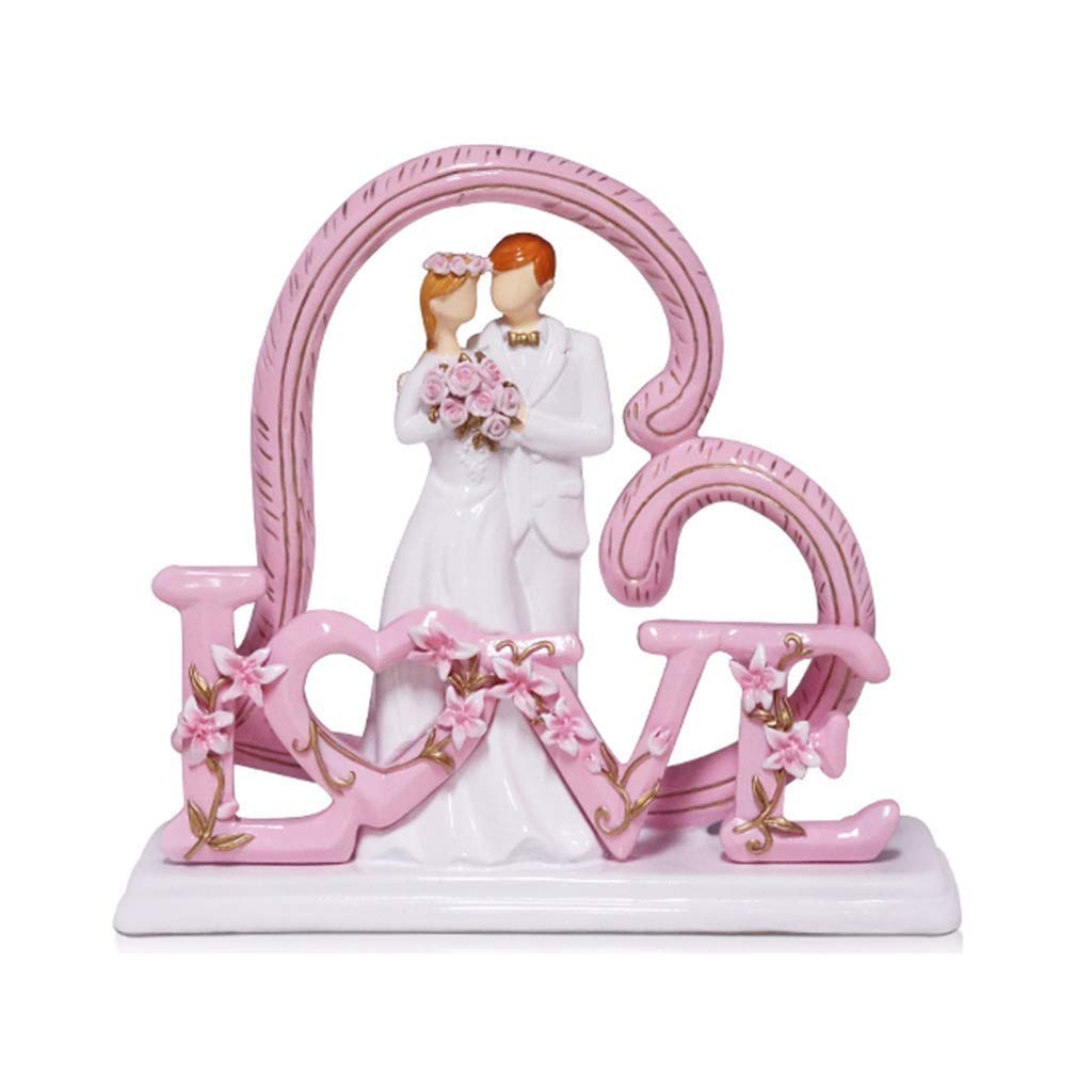 n/a Xiao Hong Home Statues Love Couple Character Decoration Resin Newcomer Wedding Room Bedroom Desktop Decorations