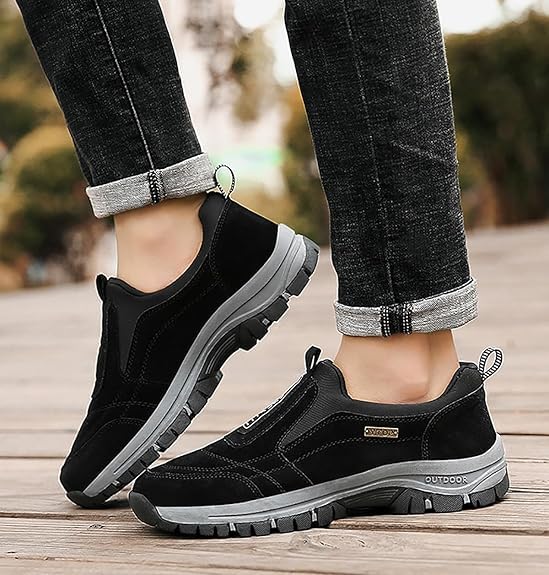 Ideacloth Shoes for Men, Teresad Men's Comfortable Waterproof Breathable Orthopedic Anti-Slip Walking Shoes3