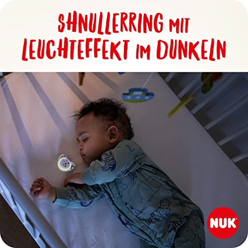 NUK Star Day & Night Babyschnuller | 18-36 Monate | Beruhigt 99% der Babys | Silikonschnuller… – Ansicht 5
