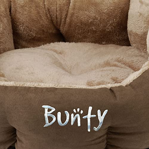 Bunty-Polar-Dog-Pet-Bed-Soft-Cosy-Fleece-Fur-Warm-Cushion-Basket-Machine-Washable-High-Sided-Cat-Small-Animal-Brown-X-Large-Made-in-the-United-Kingdom