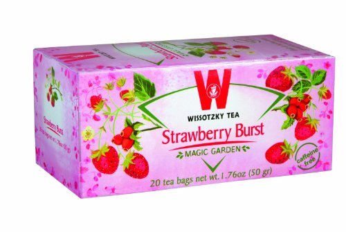 Wissotzky Strawberry Burst, 1.76-Ounce Boxes (Pack of 6) by Wissotzky Tea
