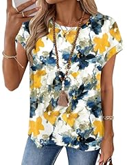 White Yellow Blue Floral