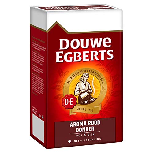 Ground Coffee | Douwe Egberts | Aroma Red Dark Filter Coffee | Total Weight 500 Grams