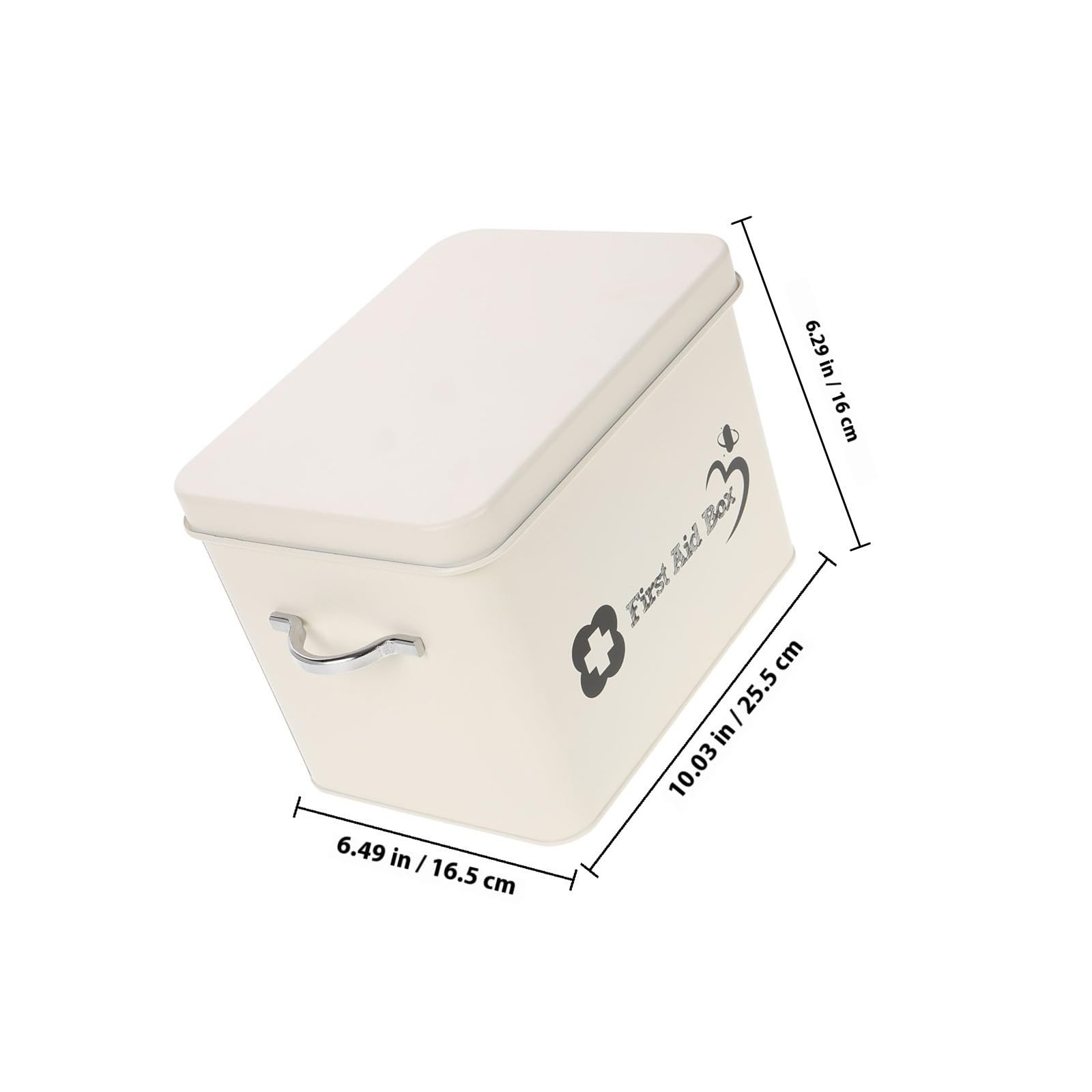Caja de Medicamentos Pequeña Diseño Multilayer y Acero Inoxidable, Botiquín Ligero Prueba de Polvo para Uso Familiar y Actividades al Aire Libre