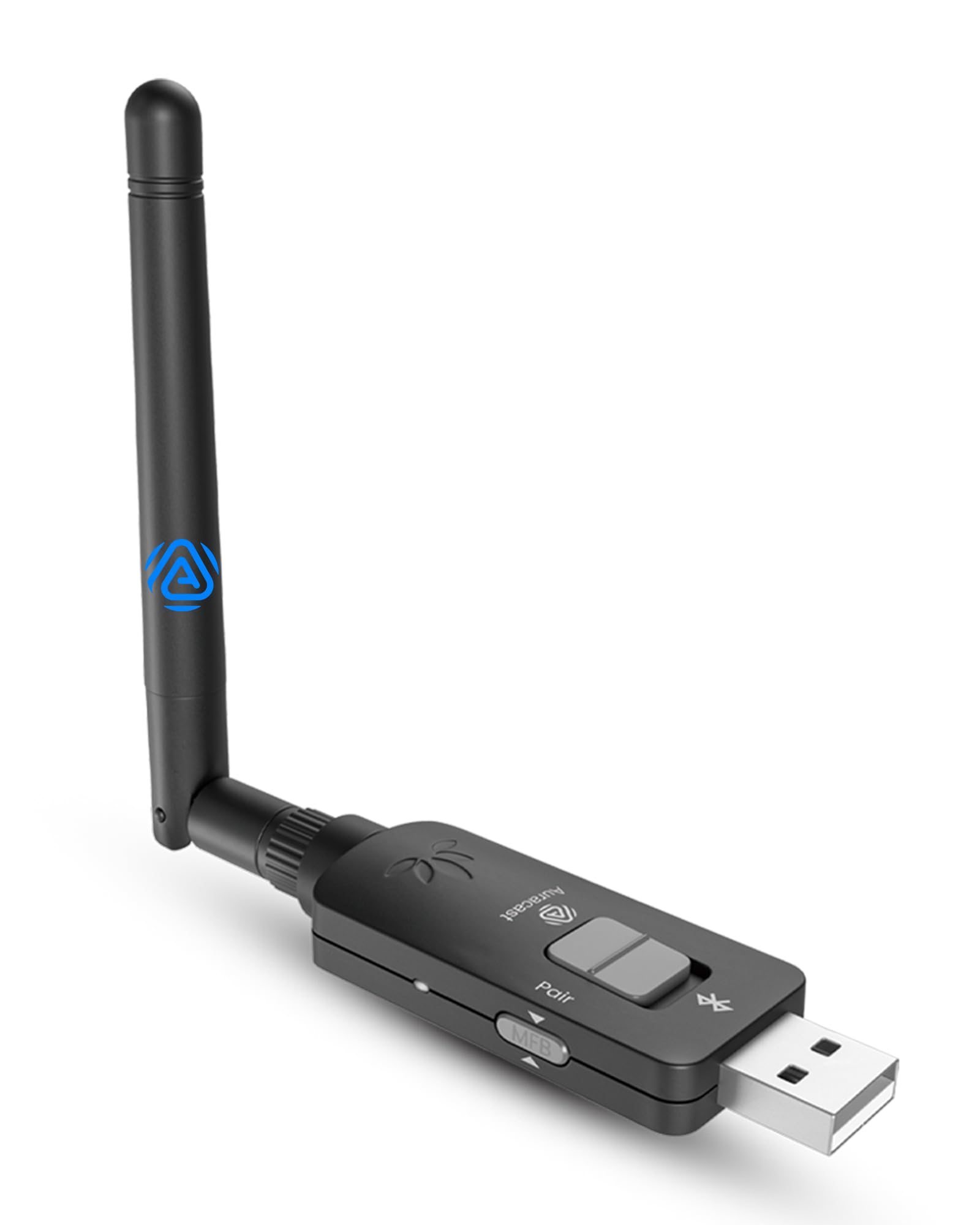 Avantree DG60 Aura - Long Range Auracast Transmitter for Hearing Aids, Bluetooth USB Adapter for Headphones, Qualcomm Chip, aptX-Adaptive, Firmware Upgradeable, Broadcast PC Audio to Many Earbuds