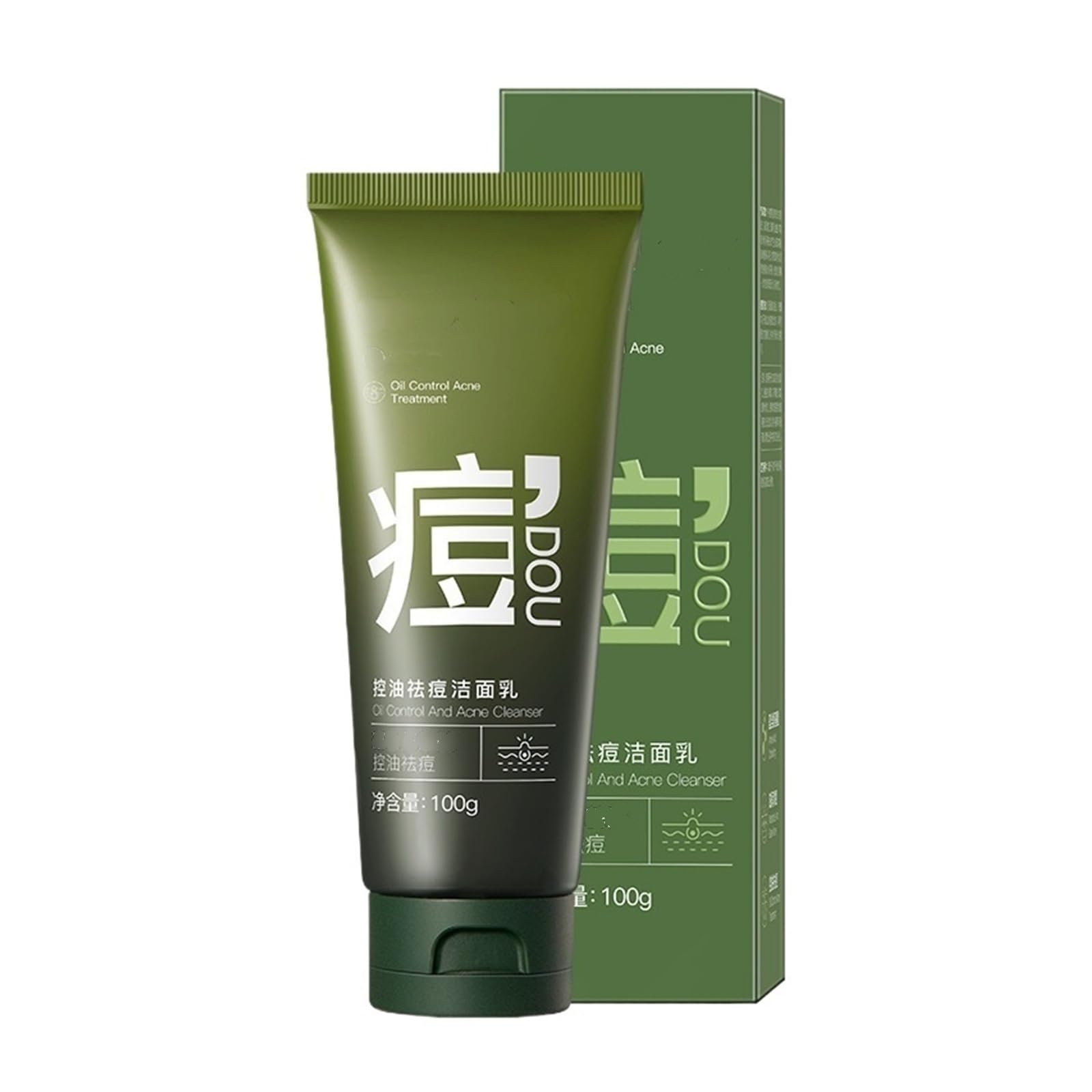 3.53 oz de limpiador facial de limpieza profunda, control de grasa y lucha contra el acné, restaura la piel fresca y clara(3pcs)