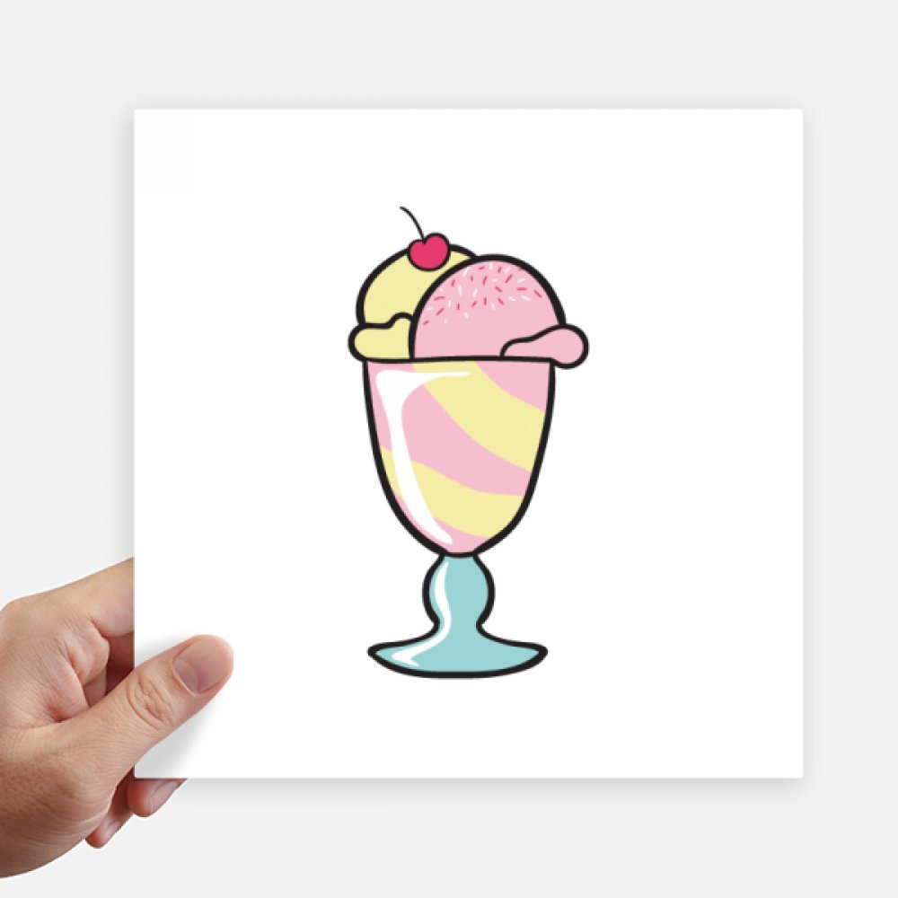 Sticker coupe de crème glacée pour une décoration pop de votre valise et carrosserie moto