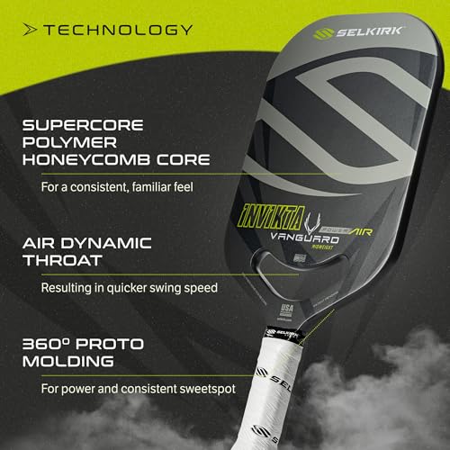 Image of Selkirk Sport Vanguard Power Pickleball Paddles | Invikta Shadow Gray