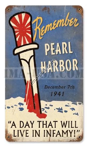 ヴィンテージメタルサイン Amazon｜米国ww2ヴィンテージメタルサイン: Remember Pearl Harbor