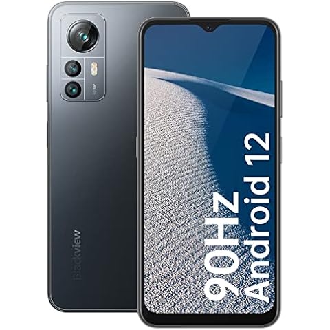 Blackview A85 Android 12 Handy Ohne Vertrag, 14GB/128GB Speicher 6.5" HD+ 90Hz Display, 50MP+8MP Dual Kamera Octa Core Smartphone, 4480mAh 18W dual 4G Simlockfreie Handys Cover