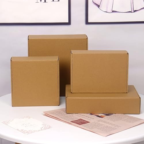 Miniatura 6 de Cajas de cartón de 7 x 5 x 4 para envío, paquete de 20 cajas de correo para embalaje, cajas de envío pequeñas