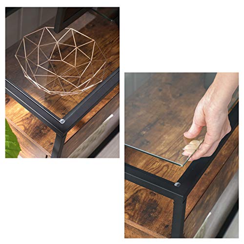 Tempered Glass Top TV VASAGLE