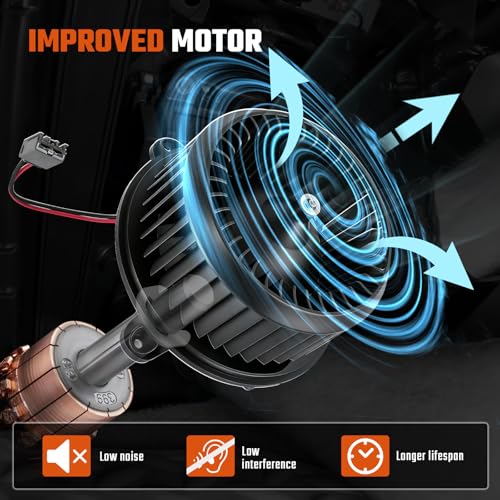 Image of 700315 AC Heater Blower Motor Fan Compatible with Dodge Dart 2013-2016 HVAC Blower Motor Assembly Replace for 68225055AB 76971 2311894 68163782AA PM4050 | AC Heater Blower Motor for 68225055AB 76971 2311894 68163782AA PM4050 Abliseoum