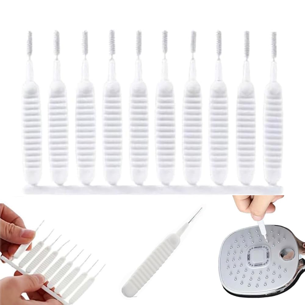 2026 Upgrade Shower Head Cleaning Brush 10PCS Multifunctional Shower Cleaning Tools Shower Cleaning Brush for Small Hole with