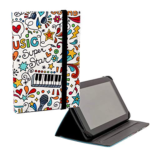 ANVAL Funda para Tablet 7', 8', 9', 9.7', 10.1' - Universal - Personalizable, Compatible Tableta 7,...