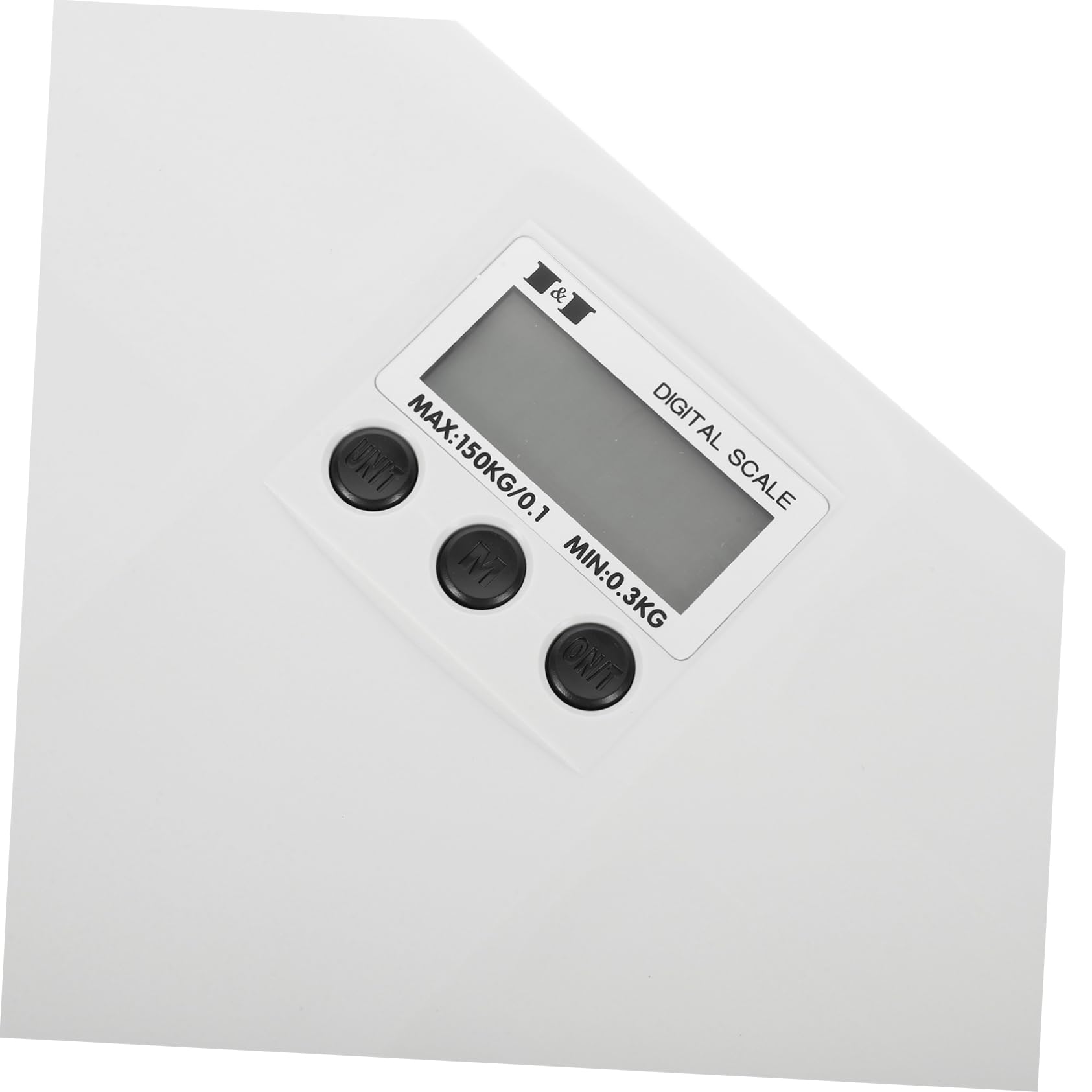 Toyvian Bilancia Elettronica Digitale per Bebè e Gatti, Capacità 150kg, Display Lcd Grande, Plastica Bianca, Uso Domestico, senza Batteria