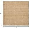 SAFAVIEH Area Rug 8' Square - Natural Fiber Collection - Natural Brown, Handmade Jute, Basketweave Design (NF401A)