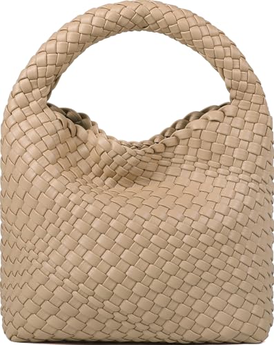 Bolso tejido de cuero vegano para mujer miniatura 1