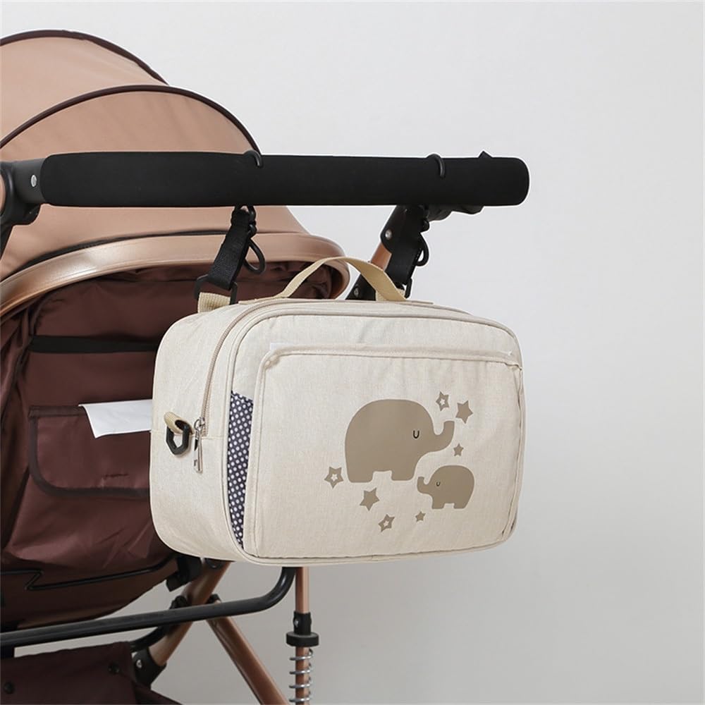 Borsa Portaoggetti per Passeggini Borsa da Appendere alla Carrozzina Borsa a Tracolla Portatile Leggera da Esterno