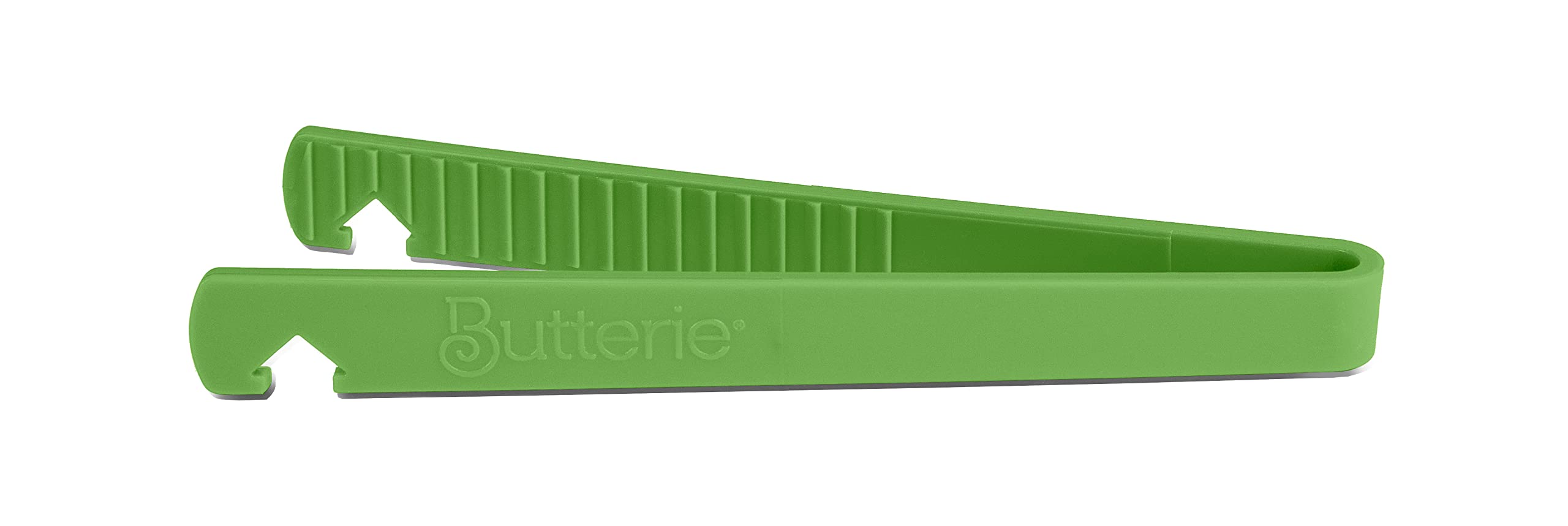 Butterie Toaster Tongs with Oven Rack Hook (Green)