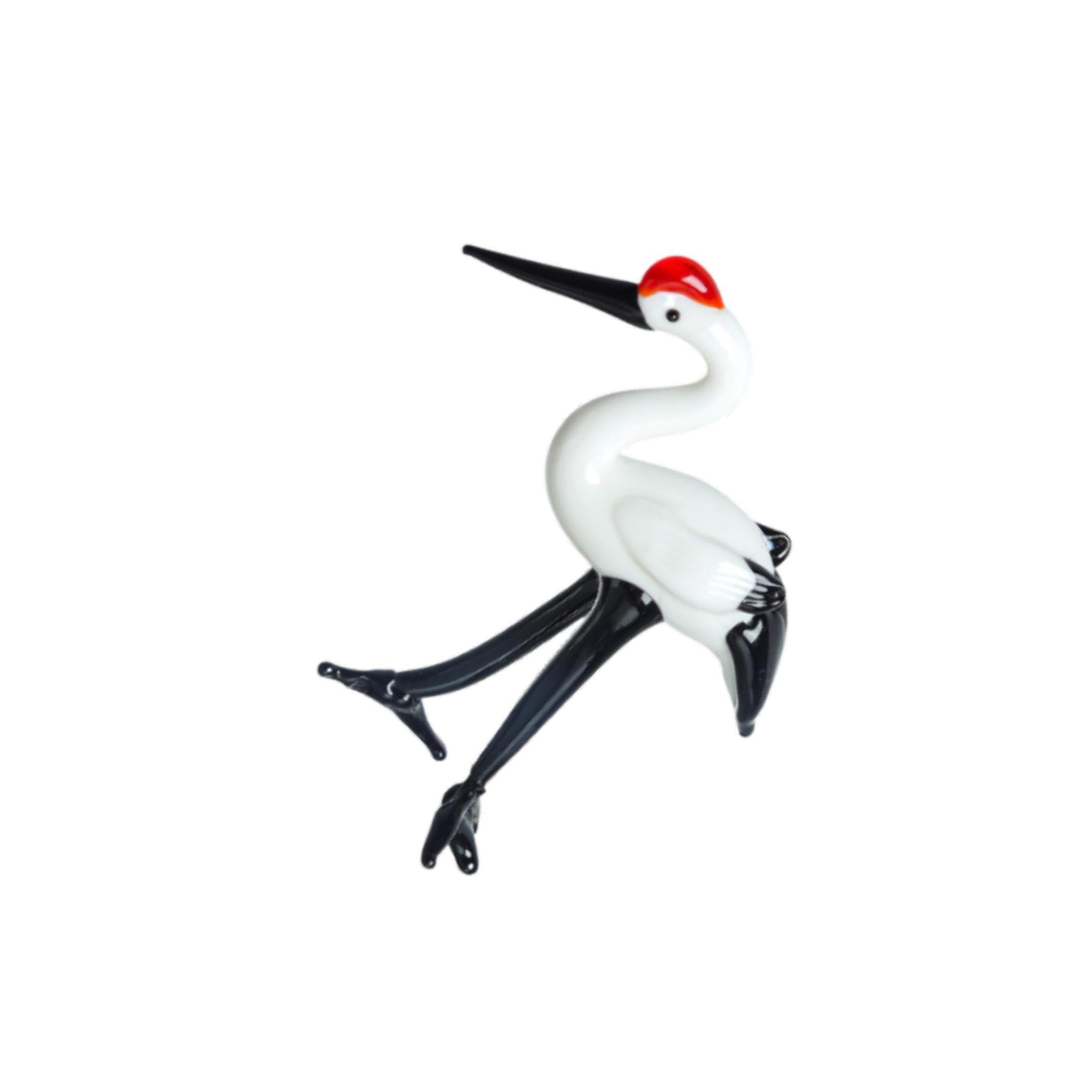 CYDZSRA Crane Statues Adorable Unique Decorative Presence Office Bedroom Setting Making Image Of Red Crowned Crane More Adorable And Interesting. As Sculpture