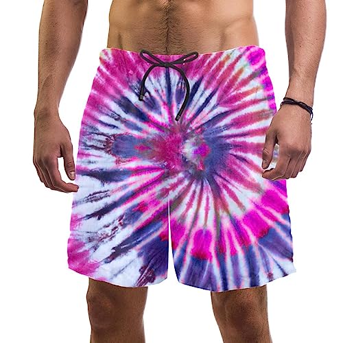 Short de plage à séchage rapide VERED, maillot de bain homme tie dye actif