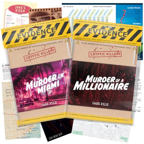 CRYPTIC KILLERS BUNDLE #6 - Unsolved Murder Mystery Game -