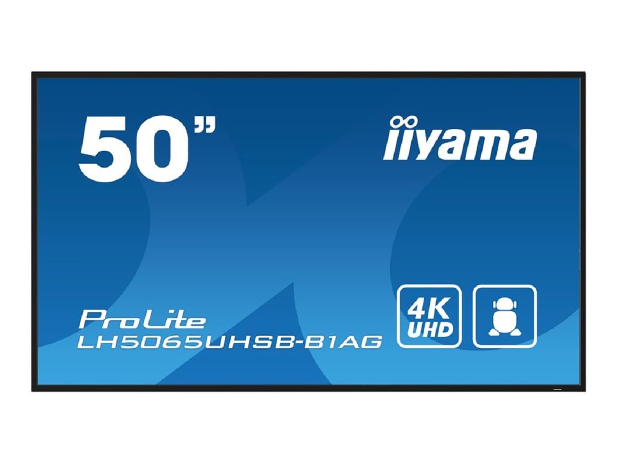 IIYAMA - PUBLIC DISPLAY 50IN 3840X2160 9.5MS LH5065UHSB-B1AG 5000:1 HDMI DP