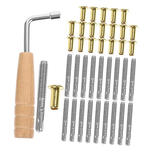 GALPADA 1Set Durable Lyre Harp Tuning Pin Accessories with Wrench Essential Musical Instruments Turn Pin Supply for Beginners and Professionals