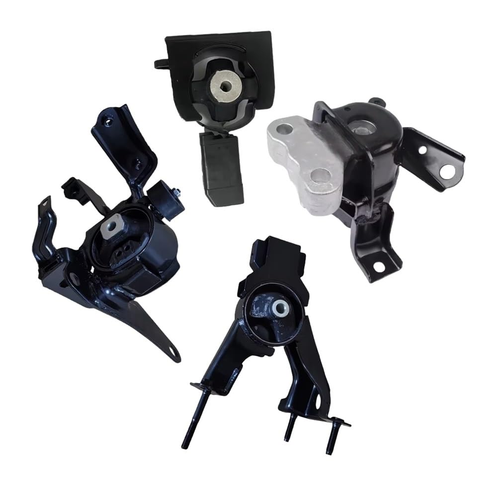 Yunll One Color 4Pcs Engine Motor Mounting 12361-37040 12371-37120 12372-37030 12305-37050 For Noah For Voxy For Corolla For Altis For Isis For Wish For Esquire Engine Mount Hydraulic Mount