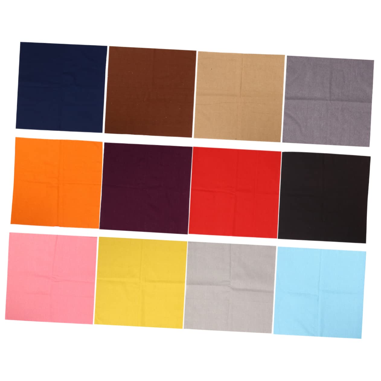 NUOBESTY 14pièces Tissus Lin Unis Pour Patchwork Matériaux Pour Couture Et Scrapbooking Couleurs Pour Quilting Et Artisanat