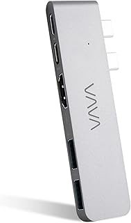 XIXIAN USB Hub,5-in-2 USB C Hub Multiport Adapter with 100W Power 5K@60Hz HDMI 40Gb/s Data Transfer USB C and 2 USB A Data Ports Compatible with Thunderbolt 3 Replacement for MacBook Air MacBook Pro