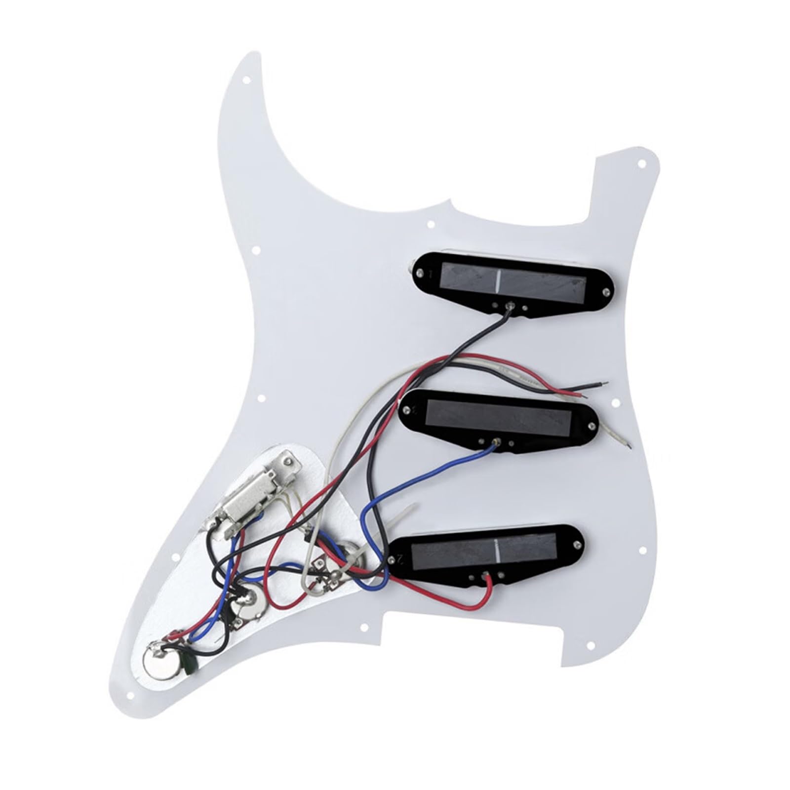 Zestaw Przetworników Do Gitary Elektrycznej Konfiguracja Celuloidowa SSS Kompletna Dwuwarstwowa(Pearl White)