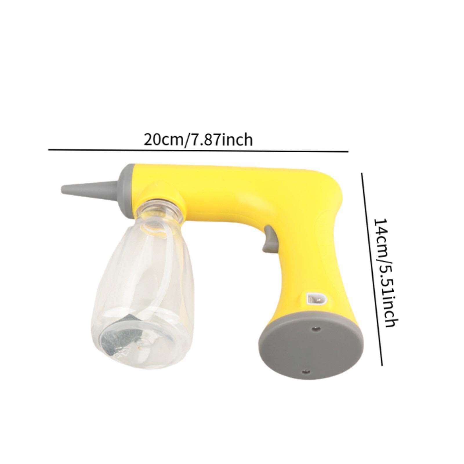 Qianly Haarstyling Werkzeug Elektrischer Schaumspender USB Aufladung Perming Foaming Maschine Haarstyling Tool Aus Robustem Pp Material mit Gleichmäßiger Sch, Gelb