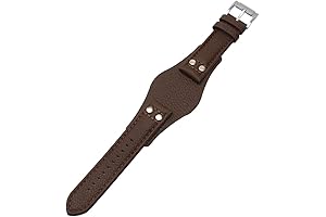 Dioway Leather Watch Strap for Fossil CH2891 22mm - Brown