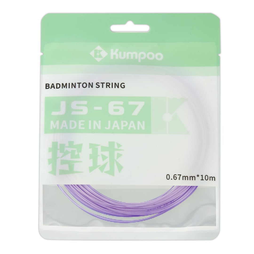 JS 67 Badminton String | 0.67mm |10 m (Yellow) | High-Strength Nylon, Multifilament Core, Anti-Friction Coating, BWF Approved Brand, Tension Stability-picture-20