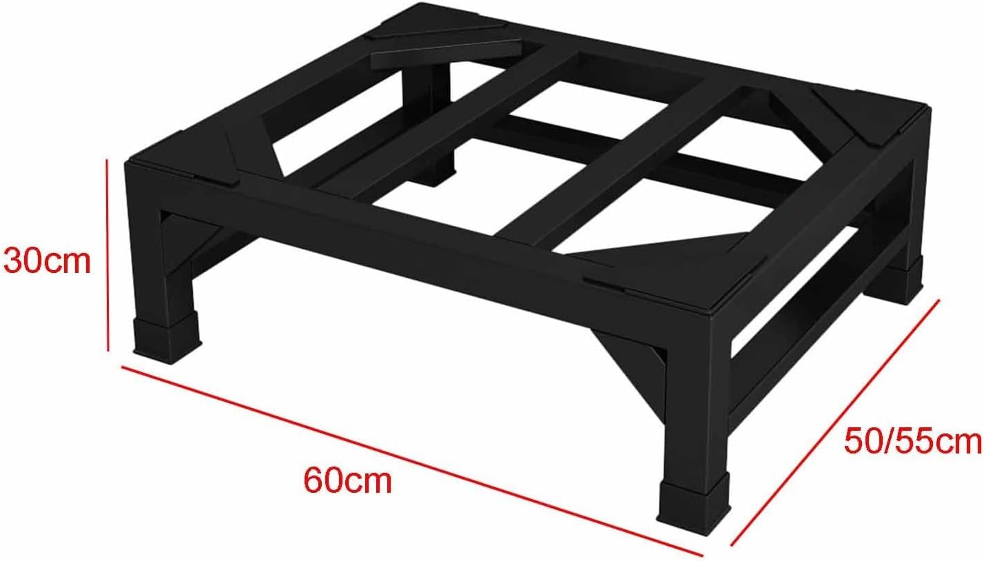 Soporte de nevera resistente y pedestal para lavadora y secadora, base universal resistente con 4 pies, ajustable para uso doméstico, 56 x 56 x 30 cm, 50 x 50 x 40 cm