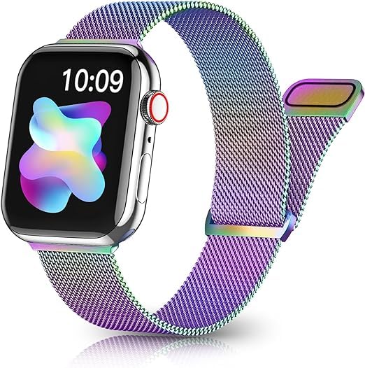 Image of Magnetic Band Compatible for Apple Watch Bands Women Men 40mm 38mm 41mm 42mm 46mm 44mm 45mm 49mm, Stainless Steel Mesh Metal Sport Strap Wristband iWatch Series 11 10 9 8 7 6 5 4 3 2 1 SE Ultra