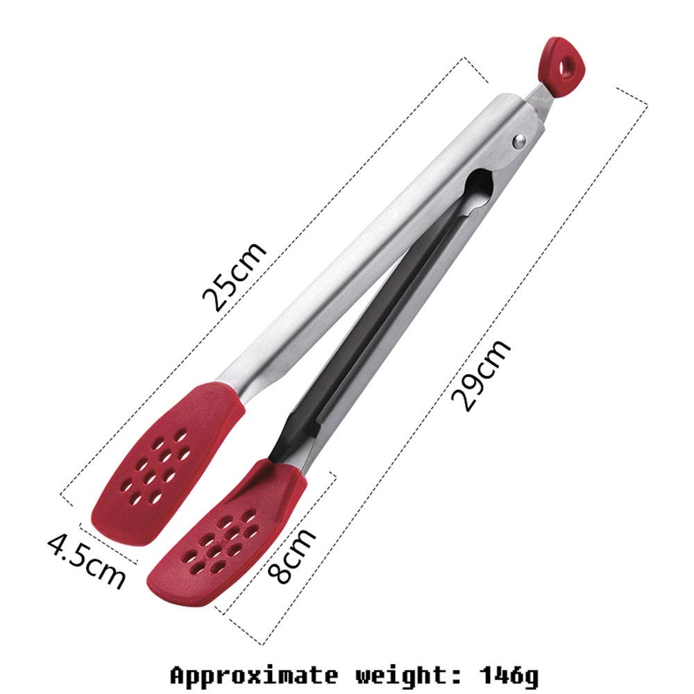 MRKU Pinza de Cocina Antiadherente Especial para Carne, Pinza de Acero Inoxidable 304, Pinza para Alimentos de Alta Temperatura