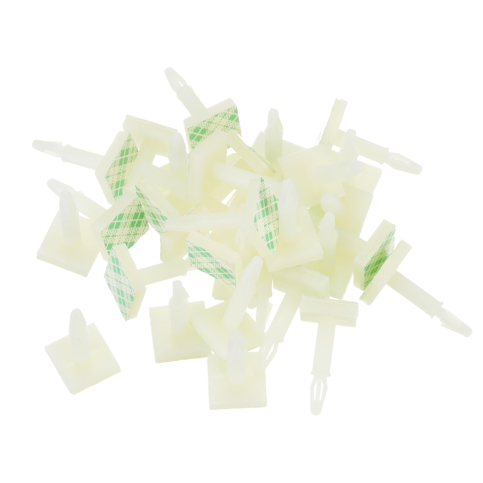MECCANIXITY 55 Pcs Adhesive PCB Spacer, Sticky Nylon Insulated Standoffs for PCB Board, Supporting Height 0.56", Fits PCB Hole Dia 3mm to 3.2mm, White