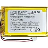 DC 3.7V 2100mah 654060(704060) 充電可能リチウムポリマー電池for DIY 3.7-5 V電子製品、内蔵2線電池を交換する